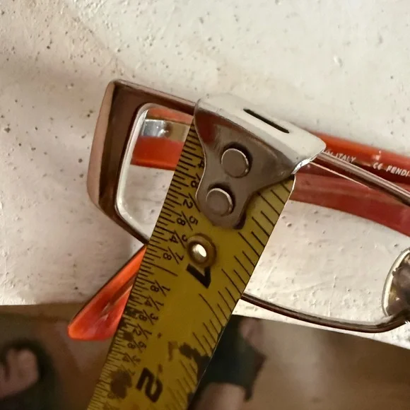 Fendi Womens Eye Glasses Frames Used good Condition Orange Brown - Picture 16 of 16